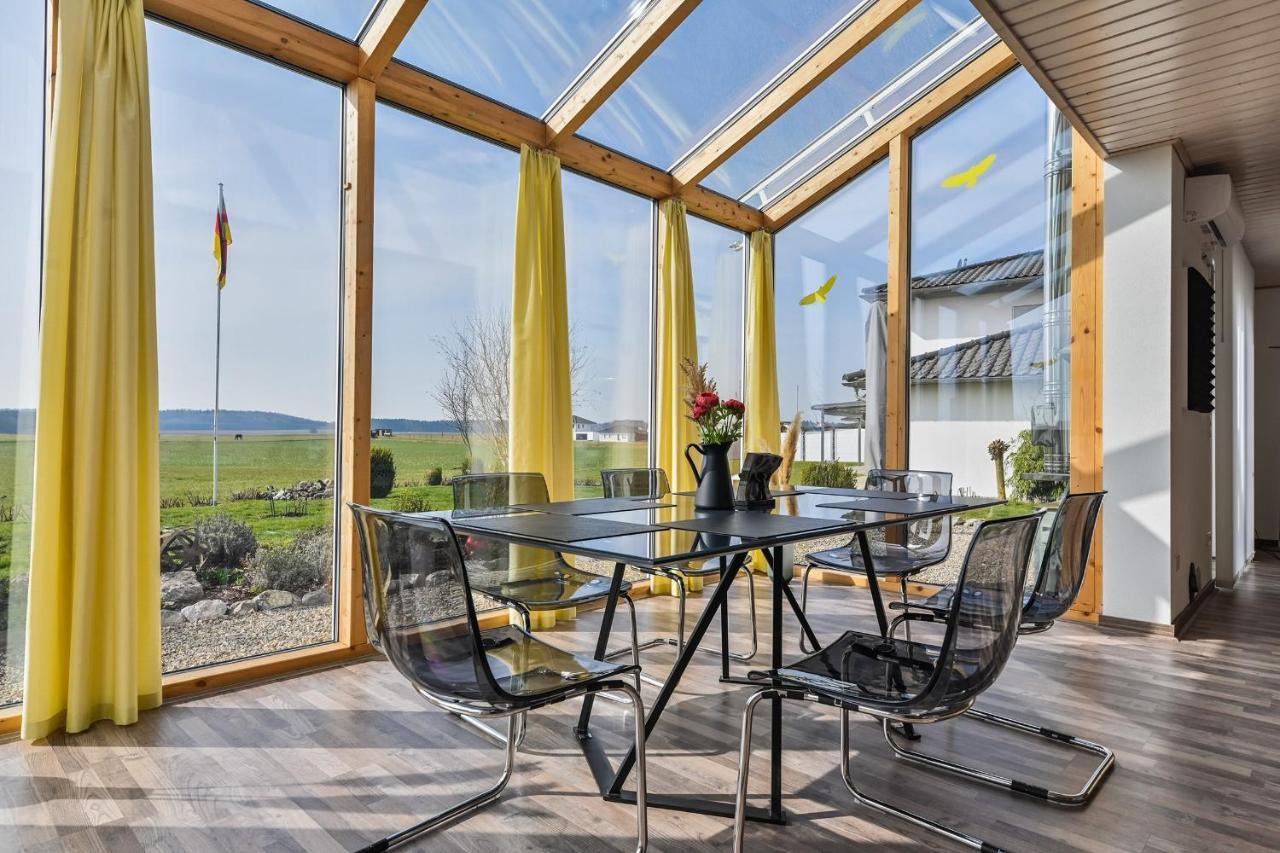 Ruhige Ferienwohnung Mit Panoramablick Ingoldingen Luaran gambar