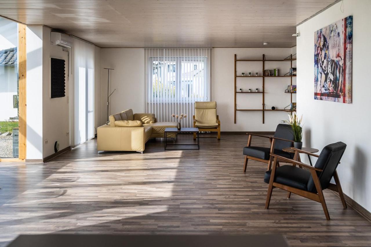 Ruhige Ferienwohnung Mit Panoramablick Ingoldingen Luaran gambar