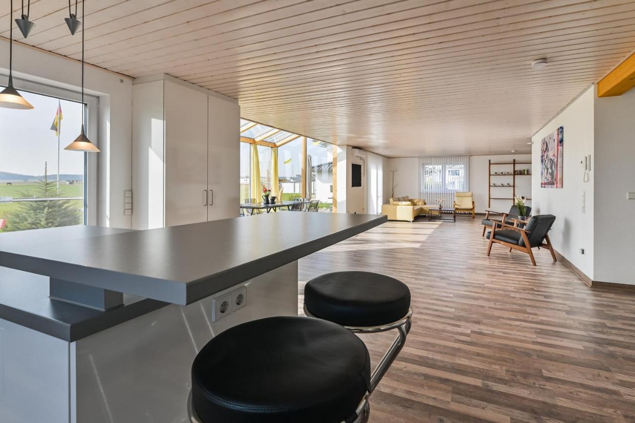 Ruhige Ferienwohnung Mit Panoramablick Ingoldingen Luaran gambar