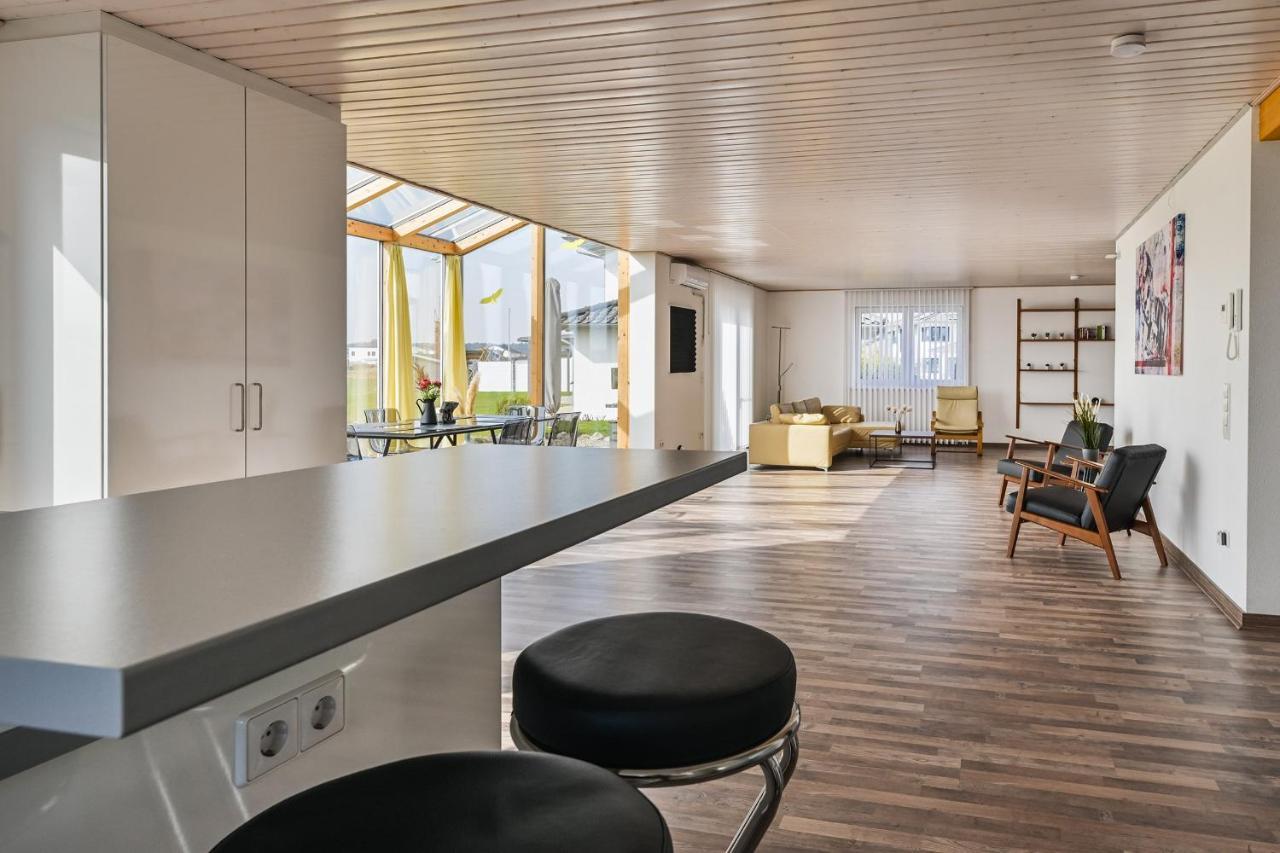 Ruhige Ferienwohnung Mit Panoramablick Ingoldingen Luaran gambar