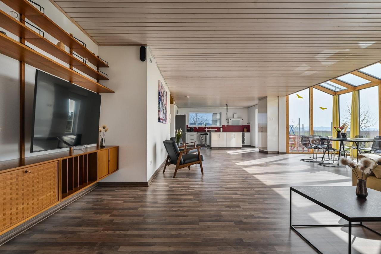 Ruhige Ferienwohnung Mit Panoramablick Ingoldingen Luaran gambar