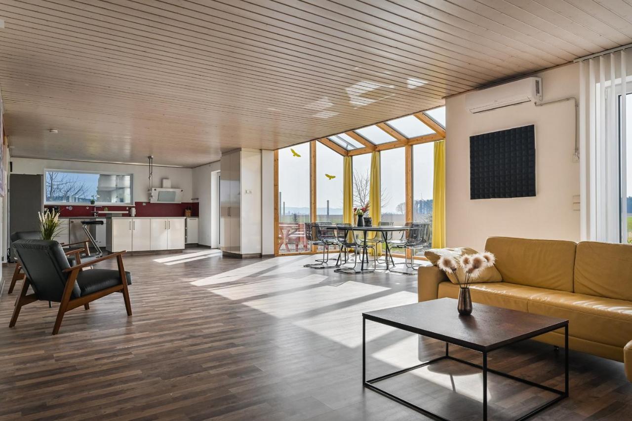 Ruhige Ferienwohnung Mit Panoramablick Ingoldingen Luaran gambar
